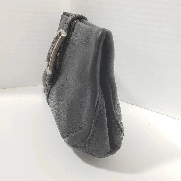 Cole Haan Womans Black  Mini Leather Clutch. - Picture 7 of 13